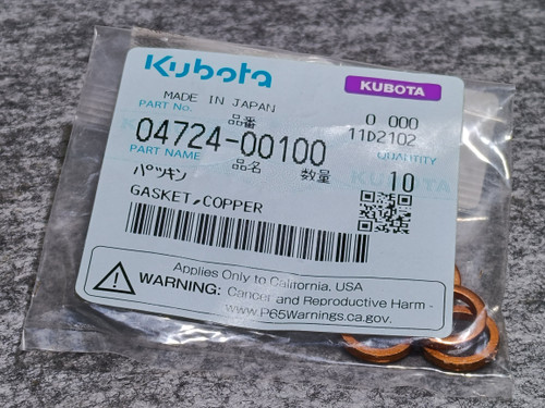 KUBOTA 04724-00100 GASKET