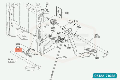 KUBOTA 05122-71028 PIN
