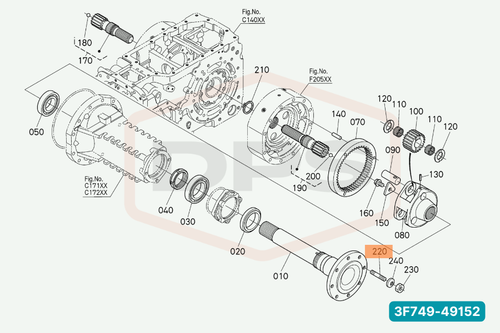 KUBOTA 3F749-49152 STUD