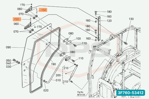 KUBOTA 3F760-53412 PIN