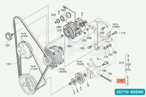 3G710-50090 PULLEY