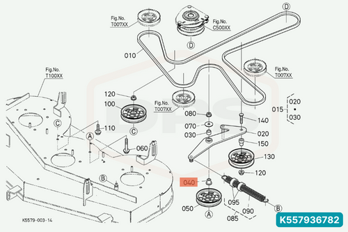 KUBOTA K557936782 COLLAR
