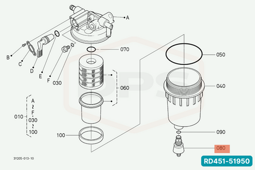 KUBOTA RD451-51950 PLUG