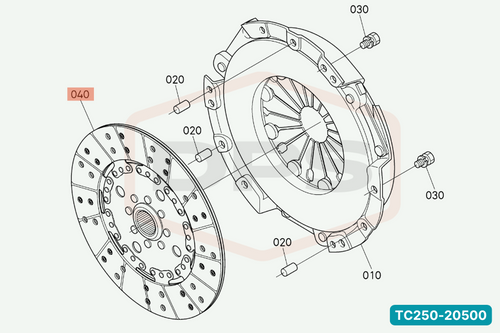 TC250-20500 CLUTCH PLATE