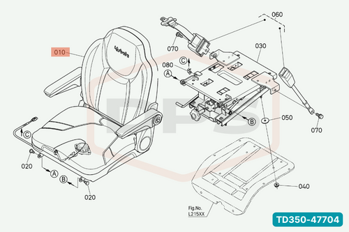 TD350-47704 SEAT ASSY