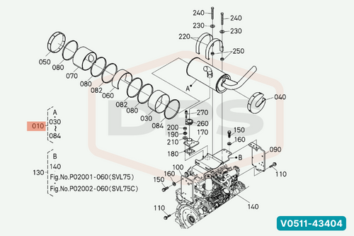 V0511-43404 MUFFLER