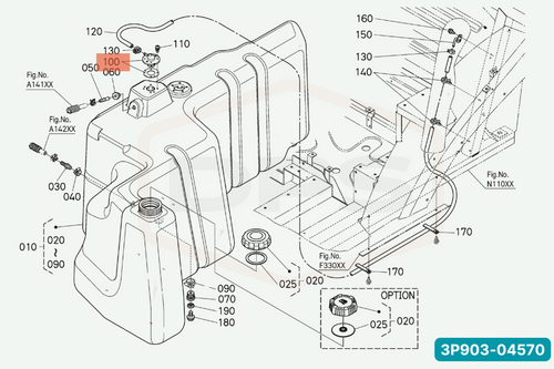 KUBOTA 3P903-04570 VALVE
