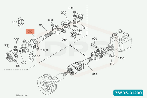 KUBOTA 76505-31200 YOKE
