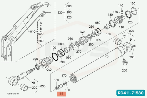 KUBOTA RD411-71580 CUSHION