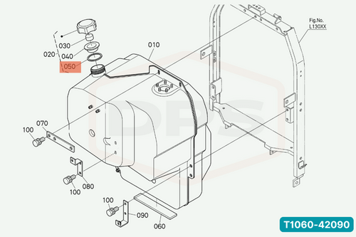 KUBOTA T1060-42090 GASKET