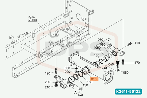 KUBOTA K3611-56122 CASE