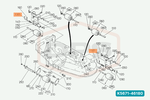 KUBOTA K5671-46180 PIN