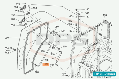 KUBOTA TD170-70643 HANDLE
