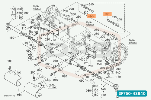 KUBOTA 3F750-43940 BOLT