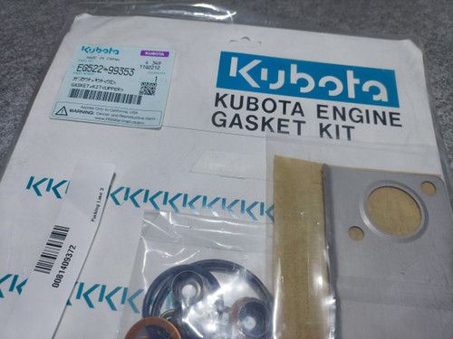KUBOTA EG522-99353 GASKET KIT