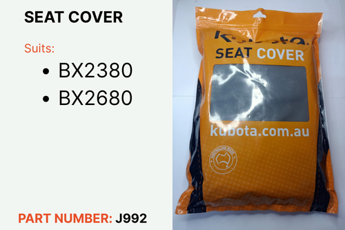 KUBOTA J992 SEAT COVER