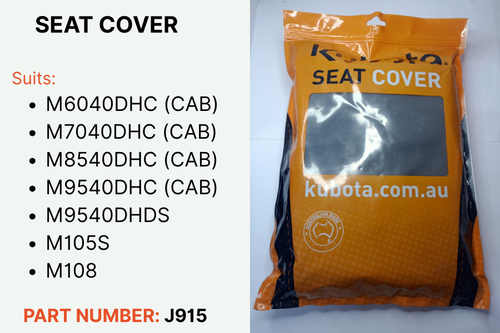 KUBOTA J915 SEAT COVER
