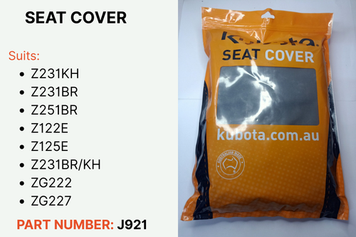 KUBOTA J921 SEAT COVER