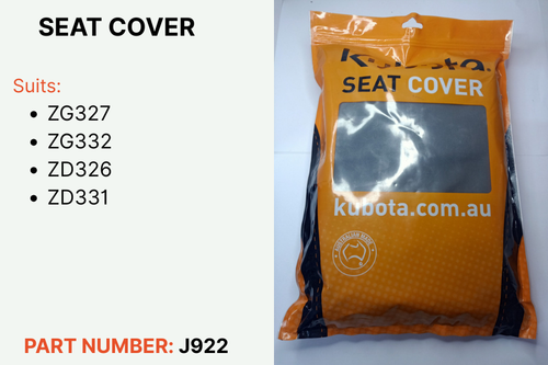 KUBOTA J922 SEAT COVER