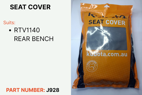 KUBOTA J928 SEAT COVER
