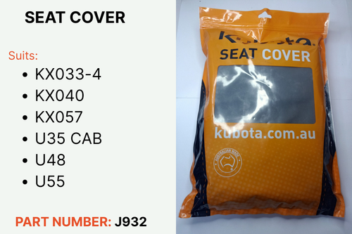 KUBOTA J932 SEAT COVER