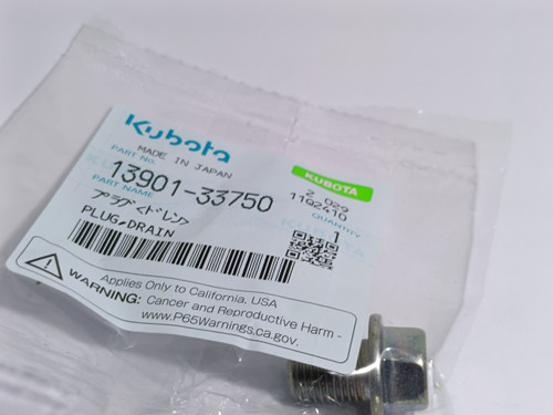 KUBOTA 13901-33750 PLUG