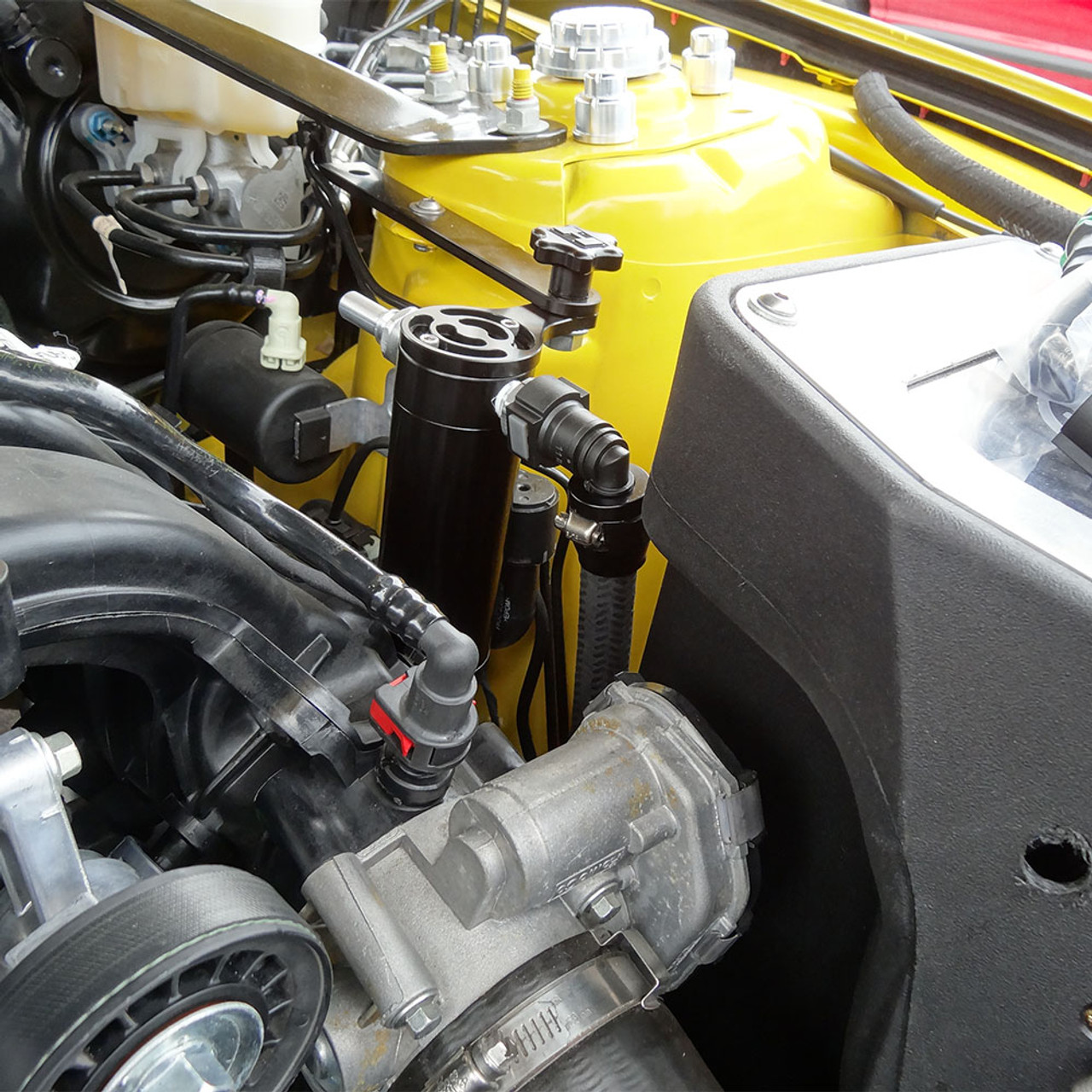 Upr Plug N Play Sc Oil Catch Canblack 2015 19 Mustang 23 Ecoboost