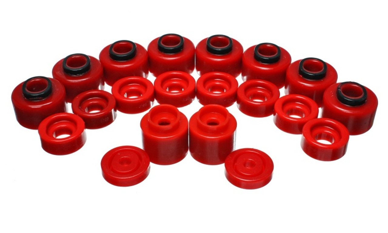 Energy Suspension Body Mount Set - Red - 4.4111R