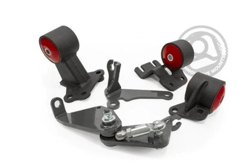 Innovative 90-93 Integra B-Series Black Steel Mounts 85A Bushings (Auto to Manual Hydro Actuator) - 49355-85A User 1