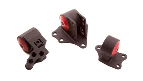 Innovative 95-99 Mitsubishi Eclipse 4G63 / 4G64 Black Steel Mounts 75A Bushings - 79951-75A User 1