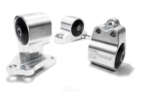 Innovative 92-95 Civic B/D Series Black Aluminum Mounts 85A Bushings (Auto to Manual Hydro 3 Bolt) - B40152-85A-BA User 1