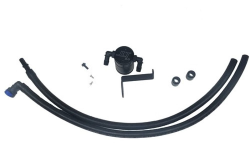 J&L 2019 Ford Ranger 2.3L (w/o Lariat Engine Cover) Driver Side Oil Separator 3.0, Black Anodized J&L 2019 Ford Ranger 2.3L (w/o Lariat Engine Cover) Driver Side Oil Separator 3.0, Black Anodized