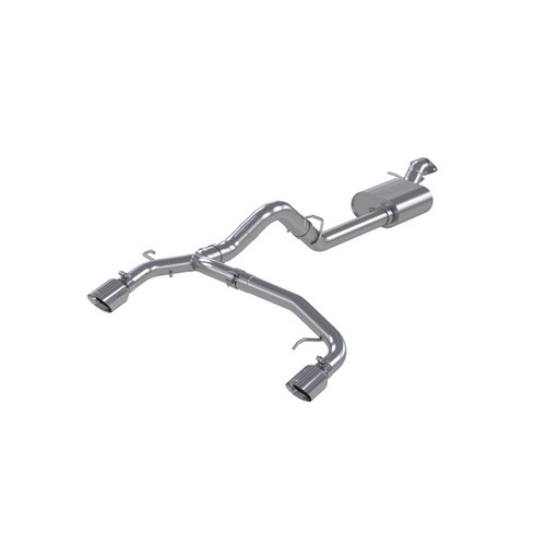 MBRP 21-22 Ford Bronco 2.3/2.7L EcoBoost 2/4-Dr 3in Catback Dual Split Rear Exit Aluminized Steel - S5241AL Photo - Primary