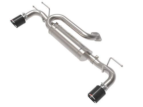 aFe 19-22 Mazda 3 L4 2.5L Takeda 3in to 2-1/2in 304 SS Axle-Back Exhaust w/ Carbon Fiber Tip - 49-37023-C Photo - Primary