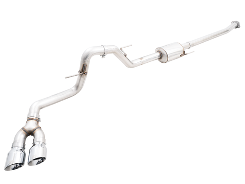 AWE 0FG 21+ Ford F150 Dual Side Exit Cat-Back Exhaust- 4.5in Chrome Silver Tips - 3015-22067 Photo - Primary