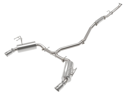 aFe POWER Takeda 2022 Honda Civic Stainless Steel Cat-Back Exhaust System w/ Polished Tip - 49-36628-P Photo - Primary