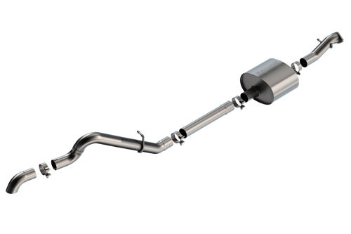 Borla 21-22 Ford Bronco 2.7L 2DR/4DR T-304 Stainless Steel Cat-Back S-Type Exhaust - Brushed - 140902 Photo - Primary