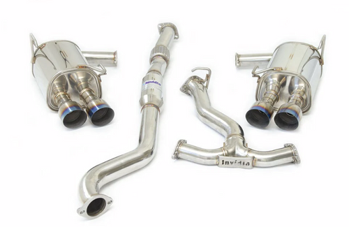 Invidia 2022+ Subaru WRX Q300 Single Layer Titanium Burnt Quad Tip Cat-back Exhaust - HS22WRXG2T User 1