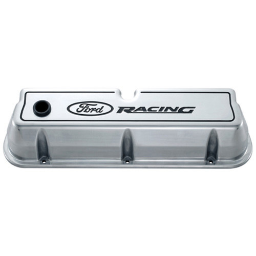 Ford Racing Logo Die-Cast Black Valve Covers Polished - 302-001 User 1