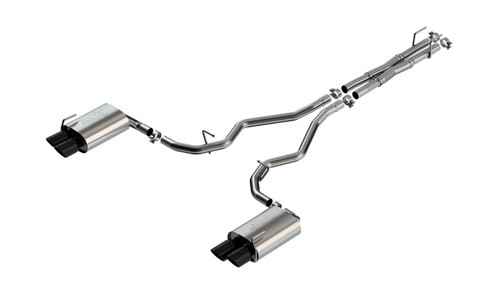 Borla 19-22 Ford Explorer 3.0L V6 AT AWD 4DR 2.25in ATAK Catback Exhaust - Black Chrome Tip - 140894BC Photo - Primary