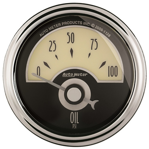 AutoMeter Gauge Oil Press 2-1/16in. 100PSI Elec Cruiser Ad - 1126 Photo - Primary