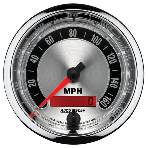 AutoMeter Gauge Speedometer 3-3/8in. 160MPH Elec. Programmable American Muscle - 1288 Photo - Primary