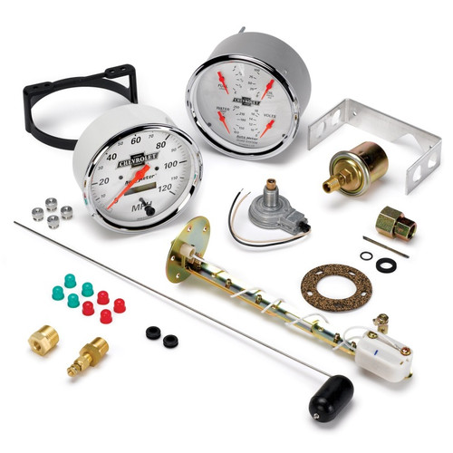 AutoMeter Gauge Kit 2 Pc. Quad & Speedometer 5in. Chevrolet Heritage Bowtie - 1303-00408 User 1