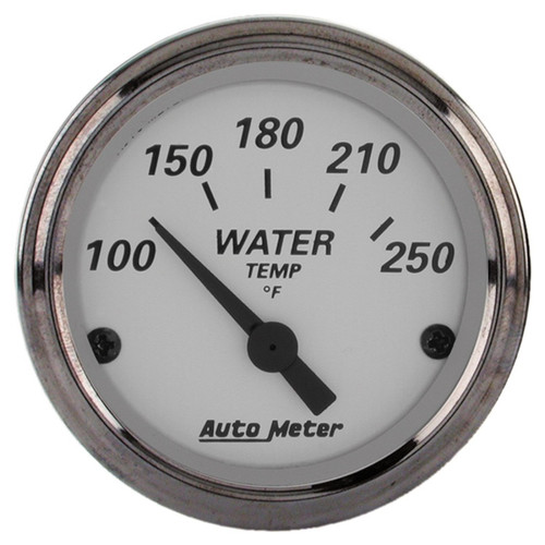 AutoMeter Gauge Water Temp 2-1/16in. 250 Deg. F Elec American Platinum - 1938 Photo - Primary