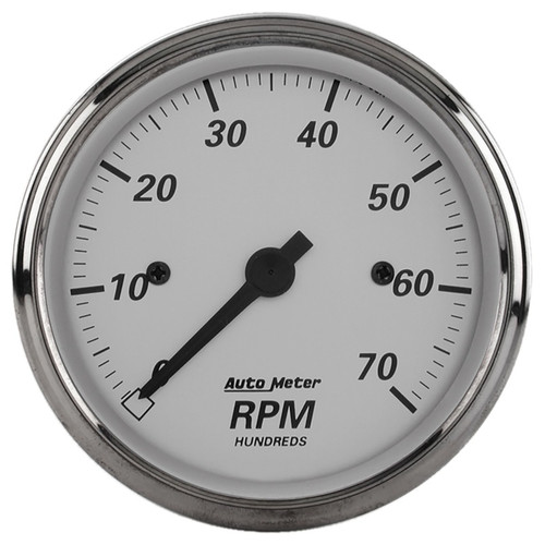 AutoMeter Gauge Tachometer 3-1/8in. 7K RPM In-Dash American Platinum - 1995 Photo - Primary