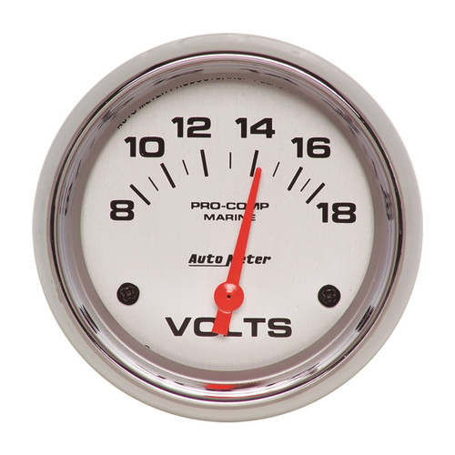 AutoMeter Gauge Voltmeter 2-5/8in. 18V Electric Marine Chrome - 200757-35 User 1