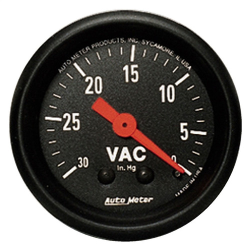 AutoMeter Gauge Vacuum 2-1/16in. 30Inhg Mechanical Z-Series - 2610 Photo - Primary