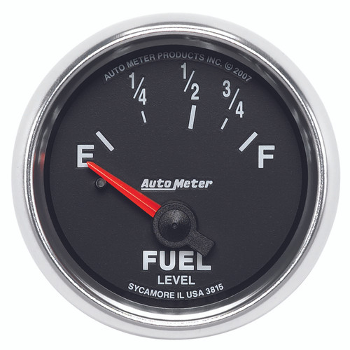 AutoMeter Gauge Fuel Level 2-1/16in. 73 Ohm(e) to 10 Ohm(f) Elec Gs - 3815 Photo - Primary
