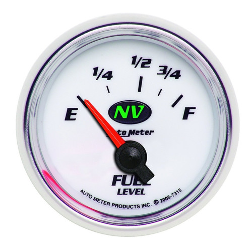 AutoMeter Gauge Fuel Level 2-1/16in. 73 Ohm(e) to 10 Ohm(f) Elec NV - 7315 Photo - Primary