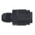 DeatschWerks 6AN Male Flare to 1/4in Female EFI Quick Connect Adapter - Anodized Matte Black - 6-02-0120-B Photo - Primary